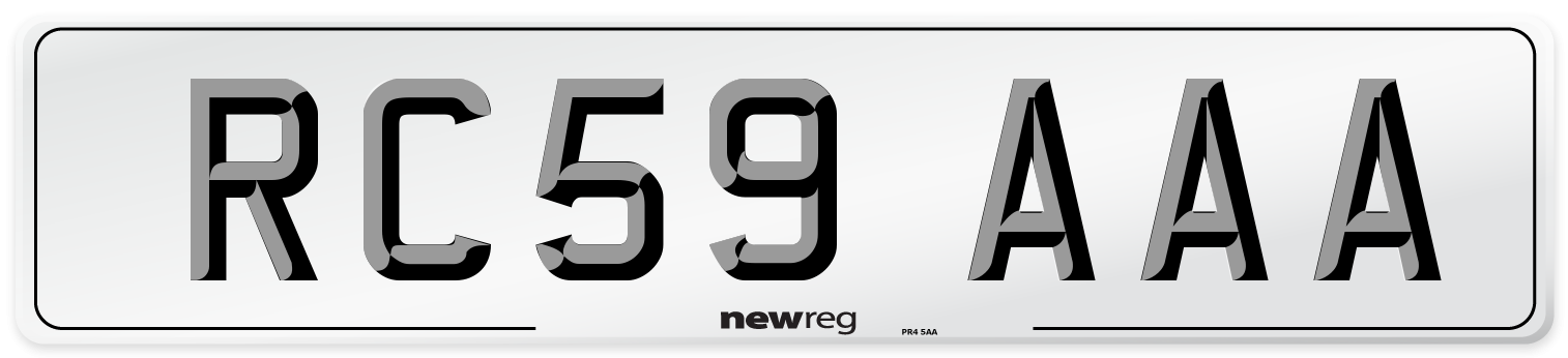 RC59 AAA Number Plate from New Reg